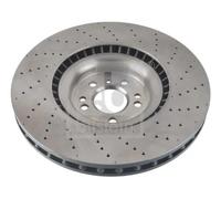 2x Disco freno Assale anteriore perforato/ventilazione interna 107711