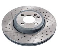 2x Disco freno Assale anteriore perforato/ventilazione interna 11 94 3954 SWAG