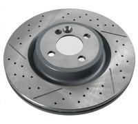 2x Disco freno Assale anteriore perforato/ventilazione interna 170109 per MINI