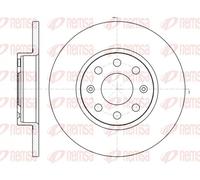 2x Disco freno Assale anteriore pieno 61209.00 REMSA per FIAT OPEL