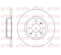 2x Disco freno Assale anteriore pieno 6209.00 REMSA per VOLVO 480 440 460