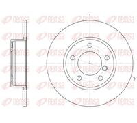 2x Disco freno Assale anteriore pieno 6323.00 REMSA per BMW 3 3 Coupé 3 Touring