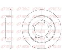 2x Disco freno Assale anteriore pieno 6331.00 REMSA per SUZUKI VITARA Cabrio
