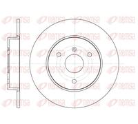 2x Disco freno Assale anteriore pieno 6617.00 REMSA per SMART CITROËN