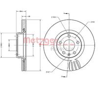 METZGER 6110335 Disco freno