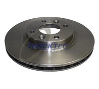 2x Disco freno Assale anteriore ventilato 02.35.550 TRUCKTEC AUTOMOTIVE
