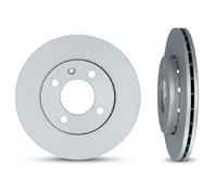 2x Disco freno Assale anteriore ventilato 1031624 KAMOKA per VW SEAT