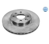 2x Disco freno Assale anteriore ventilato 16-15 521 0001 MEYLE per RENAULT