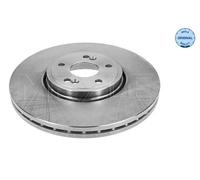 2x Disco freno Assale anteriore ventilato 16-15 521 0012 MEYLE per RENAULT
