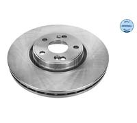 2x Disco freno Assale anteriore ventilato 16-15 521 0044 MEYLE per RENAULT
