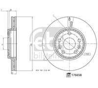 FEBI BILSTEIN Disco freno 176658 anteriore ventilato 1 pezzo