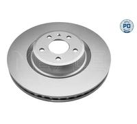 2x Disco freno Assale anteriore ventilato 183 521 0067/PD MEYLE per AUDI