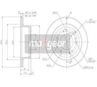 MAXGEAR Discofreno per KIA 19-2372