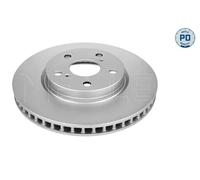 2x Disco freno Assale anteriore ventilato 30-15 521 0128/PD MEYLE