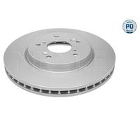 2x Disco freno Assale anteriore ventilato 31-83 521 0060/PD MEYLE per HONDA