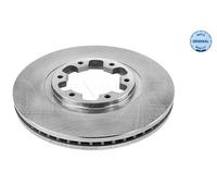 2x Disco freno Assale anteriore ventilato 36-15 521 0024 MEYLE per NISSAN