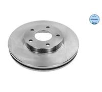 2x Disco freno Assale anteriore ventilato 36-15 521 0027 MEYLE per NISSAN