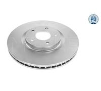2x Disco freno Assale anteriore ventilato 36-15 521 0070/PD MEYLE per NISSAN