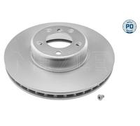 2x Disco freno Assale anteriore ventilato 383 521 1014/PD MEYLE per BMW 1 3