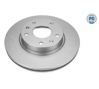 2x Disco freno Assale anteriore ventilato 53-15 521 0008/PD MEYLE per LAND ROVER