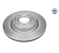 2x Disco freno Assale anteriore ventilato 53-83 521 0004/PD MEYLE per LAND ROVER