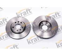 2x Disco freno Assale anteriore ventilato 6045462 KRAFT AUTOMOTIVE per RENAULT