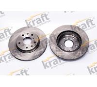 2x Disco freno Assale anteriore ventilato 6047060 KRAFT AUTOMOTIVE per FIAT