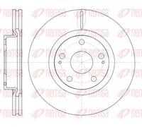 2x Disco freno Assale anteriore ventilato 61050.10 REMSA per TOYOTA