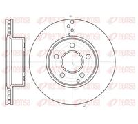 Remsa Disco freno 61066.10 anteriore ventilato Ø288 mm - 2 pezzi per Mercedes‑Benz