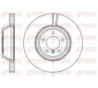 2x Disco freno Assale anteriore ventilato 61080.10 REMSA per BMW 3 Touring 3 X1