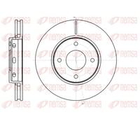 2x Disco freno Assale anteriore ventilato 61097.10 REMSA per MITSUBISHI SMART