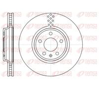 2x Disco freno Assale anteriore ventilato 61110.10 REMSA per AUDI Q5 A4 B8 A5