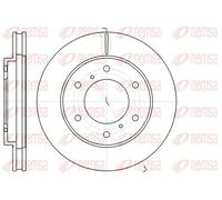 2x Disco freno Assale anteriore ventilato 61118.10 REMSA per MITSUBISHI