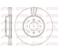 Remsa Disco freno 61153.10 ventilato Ø281,8 mm anteriore per Honda Prelude IV/Civic VI 2x