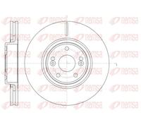 2x Disco freno Assale anteriore ventilato 61171.10 REMSA per RENAULT LAGUNA II