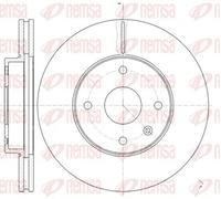 2x Disco freno Assale anteriore ventilato 61181.10 REMSA per CHEVROLET EPICA