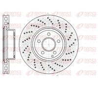REMSA Disco freno 61185.10 Ventilato Ø322 Anteriore per Mercedes‑Benz 2x