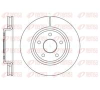 2x Disco freno Assale anteriore ventilato 61210.10 REMSA per JEEP VW