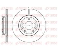 2x Disco freno Assale anteriore ventilato 61215.10 REMSA per MAZDA MX-5 III