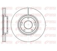 2x Disco freno Assale anteriore ventilato 61217.10 REMSA per HYUNDAI KIA