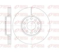 2x Disco freno Assale anteriore ventilato 61227.10 REMSA per VW SKODA AUDI