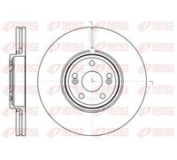2x Disco freno Assale anteriore ventilato 61234.10 REMSA per RENAULT VEL SATIS