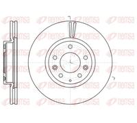 2x Disco freno Assale anteriore ventilato 61235.10 REMSA per MAZDA 6 Hatchback