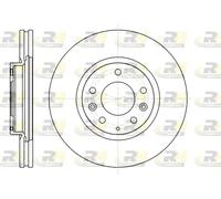 2x Disco freno Assale anteriore ventilato 61236.10 ROADHOUSE per MAZDA CX-7