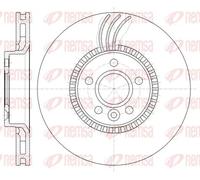 2x Disco freno Assale anteriore ventilato 61280.10 REMSA per VOLVO FORD