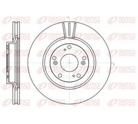 2x Disco freno Assale anteriore ventilato 61297.10 REMSA per HONDA CR-V II