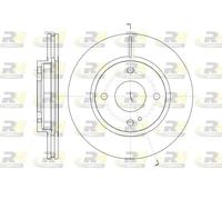 2x Disco freno Assale anteriore ventilato 61299.10 ROADHOUSE per FORD FIESTA VI