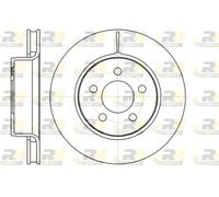 2x Disco freno Assale anteriore ventilato 61301.10 ROADHOUSE per DODGE NITRO