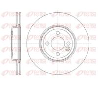 2x Disco freno Assale anteriore ventilato 61334.10 REMSA per MINI MINI Cabriolet