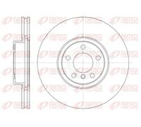2x Disco freno Assale anteriore ventilato 61335.10 REMSA per BMW X5 X6